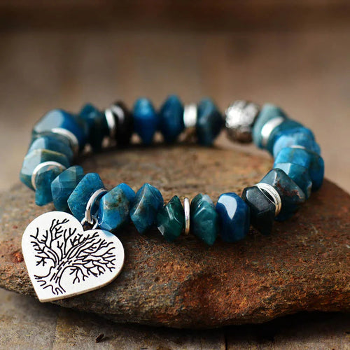 Bracciale con apatite "Tree of Life"