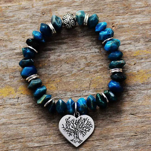 Bracciale con apatite "Tree of Life"